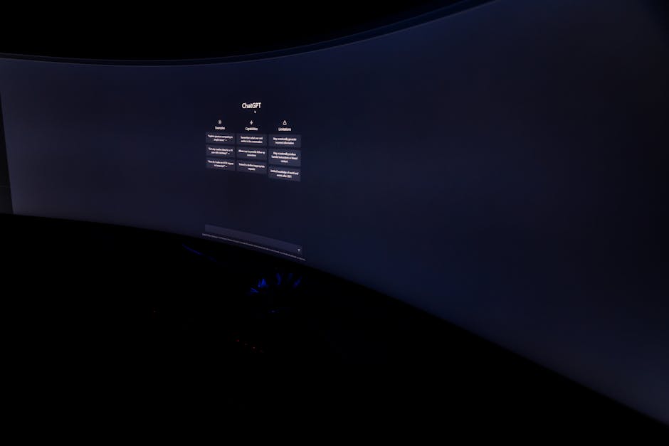 Close-up of hands typing on a keyboard with an AI code screen in the background
